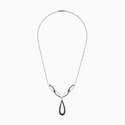 Effy Jewelry 14K White Gold Black and White Diamond Necklace, 1.46 TCW | Necklaces & Pendants
