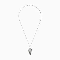 Effy Jewelry 14K White Gold Black and White Diamond Pendant, .89 TCW | Necklaces & Pendants