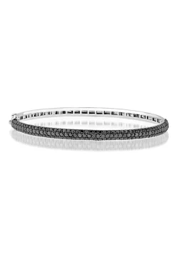 Effy Jewelry 18K White Gold Black Diamond Bangle, 3.12 TCW | Bracelets