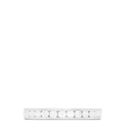 Louis Creations 14K White Gold Channel Set Diamond Eternity Band, 1.00 TCW | Rings