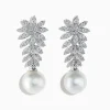 Effy Jewelry 18K White Gold Diamond and Pearl Earrings | Earrings