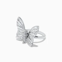 Effy Jewelry 14K White Gold Diamond Butterfly Ring | Rings