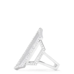 Effy Jewelry 14K White Gold Diamond Geometric Ring, 0.66 TCW | Rings
