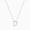 Effy Jewelry 14K White Gold Diamond Initial "D" Pendant | Necklaces & Pendants