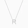 Effy Jewelry 14K White Gold Diamond Initial "R" Pendant | Necklaces & Pendants