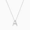 Effy Jewelry 14K White Gold Diamond Initial "A" Pendant | Necklaces & Pendants