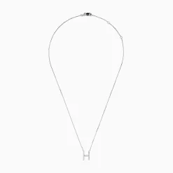 Effy Jewelry 14K White Gold Diamond Initial "H" Pendant | Necklaces & Pendants