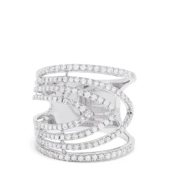 Effy Jewelry 14K White Gold Diamond Ring, 0.86 TCW | Rings
