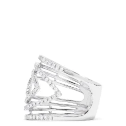 Effy Jewelry 14K White Gold Diamond Ring, 0.86 TCW | Rings