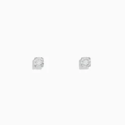Effy Jewelry 14K White Gold Diamond Solitaire Stud Earrings 0.10 TCW | Earrings