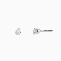 Effy Jewelry 14K White Gold Diamond Solitaire Stud Earrings 0.50 TCW | Earrings