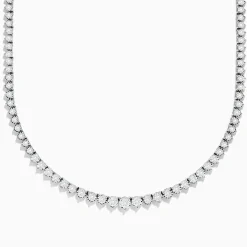 Effy Jewelry 14K White Gold Diamond Tennis Necklace 4.89 TCW | Necklaces & Pendants