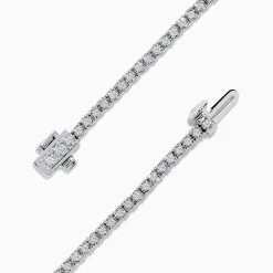 Effy Jewelry 14K White Gold Diamond Tennis Bracelet 0.98 TCW | Bracelets