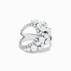 Effy Jewelry 14K White Gold Diamond Wave Ring | Rings