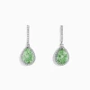 Effy Jewelry 14K White Gold Green Amethyst and Diamond Drop Earrings | Earrings