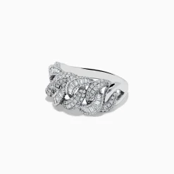 BH Multi 14K White Gold Interlocking Diamond Ring | Rings