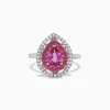 BH Multi 14K White Gold Pink Sapphire and Diamond Ring, 1.85 TCW | Rings