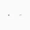 Effy Jewelry 14K White Gold Princess Cut Diamond Solitaire Stud Earrings, 0.14 TCW | Earrings