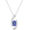 Effy Jewelry 14K White Gold Tanzanite and Diamond Pendant, 0.81 TCW | Necklaces & Pendants
