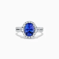BH Multi 14K White Gold Tanzanite and Diamond Ring, 3.03 TCW | Rings