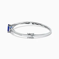 Effy Jewelry 14K White Gold Tanzanite and Diamond Bangle | Bracelets