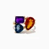 Effy Jewelry 14K Yellow Gold Amethyst, London Blue Topaz and Citrine Ring | Rings
