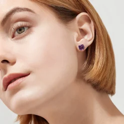 Effy Jewelry 14K Yellow Gold Amethyst Stud Earrings, 4.25 TCW | Earrings