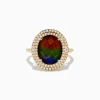 Effy Jewelry 14K Yellow Gold Ammolite and Diamond Ring | Rings