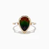 Effy Jewelry 14K Yellow Gold Ammolite and Diamond Ring | Rings
