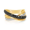 Effy Jewelry 14K Yellow Gold Black and White Diamond Ring, 0.62 TCW | Rings