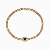 Effy Jewelry 14K Yellow Gold Blue Sapphire and Diamond Evil Eye Bracelet | Bracelets