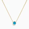 Effy Jewelry 14K Yellow Gold Blue Topaz Bezel Paperclip Chain Pendant | Necklaces & Pendants