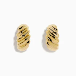 Effy Jewelry 14K Yellow Gold Croissant Hoops | Earrings