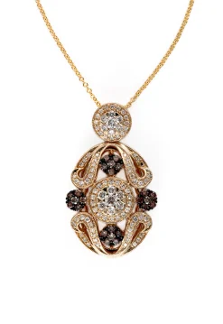 Effy Jewelry 14K Yellow Gold Diamond Filigree Pendant, 1.04 TCW | Necklaces & Pendants