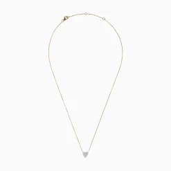 Effy Jewelry 14K Yellow Gold Diamond Heart Necklace | Necklaces & Pendants