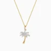 Effy Jewelry 14K Yellow Gold Diamond Palm Tree Pendant | Necklaces & Pendants