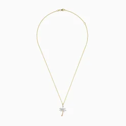 Effy Jewelry 14K Yellow Gold Diamond Palm Tree Pendant | Necklaces & Pendants