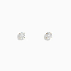 Effy Jewelry 14K Yellow Gold Diamond Solitaire Stud Earrings 0.75 TCW | Earrings