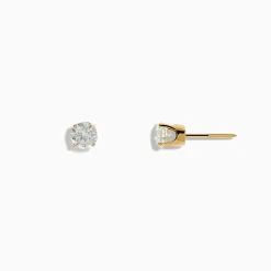 Effy Jewelry 14K Yellow Gold Diamond Solitaire Stud Earrings 1.00 TCW | Earrings