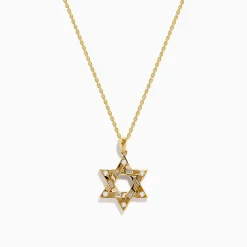 Effy Jewelry 14K Yellow Gold Diamond Star of David Pendant | Necklaces & Pendants