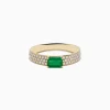 Effy Jewelry 14K Yellow Gold Emerald and Diamond Ring | Rings