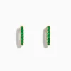 Effy Jewelry 14K Yellow Gold Emerald Huggie Earrings | Earrings