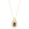 Effy Jewelry 14K Yellow Gold Espresso and White Diamond Pendant, 0.29 TCW | Necklaces & Pendants