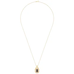Effy Jewelry 14K Yellow Gold Espresso and White Diamond Pendant, 0.29 TCW | Necklaces & Pendants