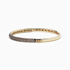 BH Multi 14K Yellow Gold Espresso Diamond Pave Bangle, 3.12 TCW | Bracelets