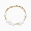 Effy Jewelry 14K Yellow Gold Fresh Water Pearl Chain Link Bracelet | Bracelets