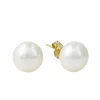 Effy Jewelry 14K Yellow Gold Fresh Water Cultured Pearl Stud Earrings | Earrings