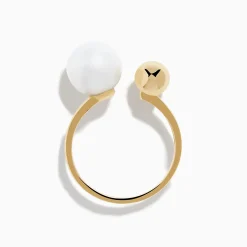 Effy Jewelry 14K Yellow Gold Fresh Water Pearl and Bead Open Ring | Rings