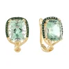 Effy Jewelry 14K Yellow Gold Green Amethyst and Diamond Earrings, 5.80 TCW | Earrings