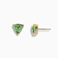 Effy Jewelry 14K Yellow Gold Green Amethyst Stud Earrings | Earrings